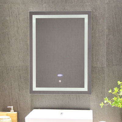 2023 Design Hotel Bathroom Anti-Fog Touch Screen Smart LED Wall Mirror with Bluetooth