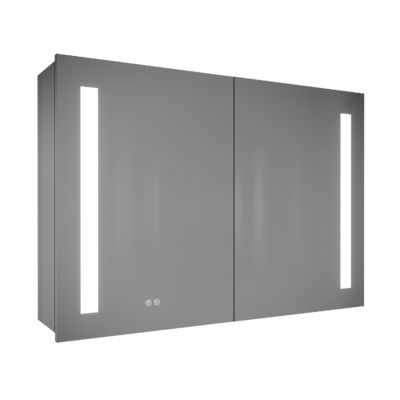 Hotel Illuminated Bathroom Mirror Cabinet with Copper Free Mirror and LED Light