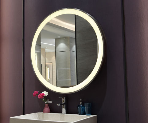 Hotel Project Bathroom Mirror with Dimmable LED Lights and Touch Sensor Technology