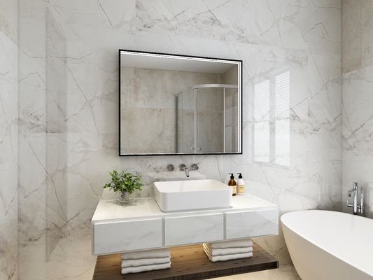 Touch Screen Round LED Bathroom Mirror Dustproof Dirt Resistant Shockproof