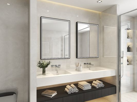Touch Screen Round LED Bathroom Mirror Dustproof Dirt Resistant Shockproof
