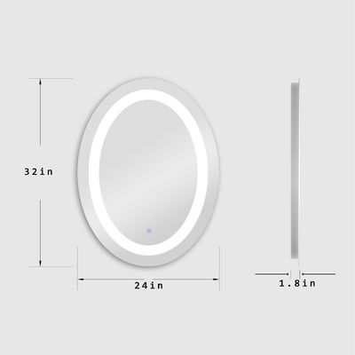 Rust Proof Led Smart Bathroom Mirror Dirt Resistant Easy Maintenance