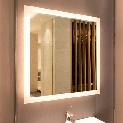 Modern Aluminum Frameless Lighted Makeup Mirror Erosion Resistant Rustproof