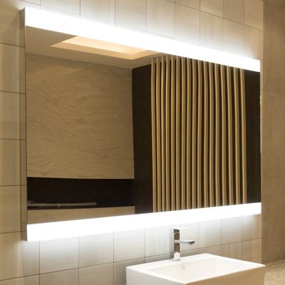 Customized Decorative Led Bathroom Mirror Light With Music Speaker and Rectangle Shape