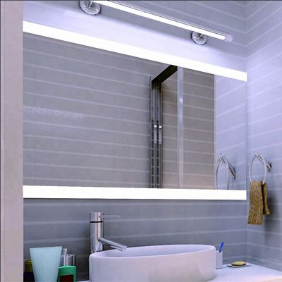 Customized Decorative Led Bathroom Mirror Light With Music Speaker and Rectangle Shape