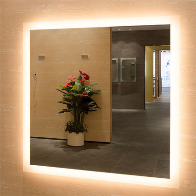 Frameless Led Bathroom Mirror With Lights Stable Operation Illuminated Vanity Mirrors