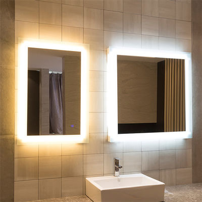 Frameless Led Bathroom Mirror With Lights Stable Operation Illuminated Vanity Mirrors