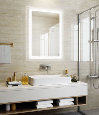 Touch Sensor Smart Led Bathroom Mirror Erosion Resistant Power Saving