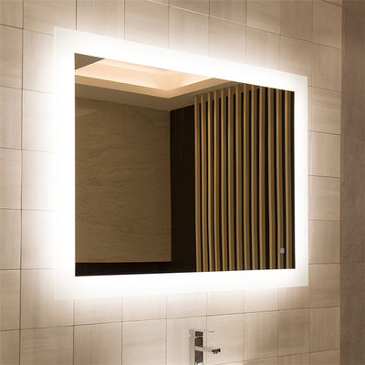 Touch Sensor Smart Led Bathroom Mirror Erosion Resistant Power Saving