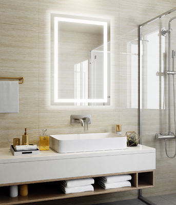 Hotel Lighted Magnifying Makeup Mirror With Bluetooth And Dimmable Light