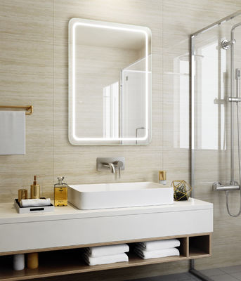 Hotel Lighted Magnifying Makeup Mirror With Bluetooth And Dimmable Light