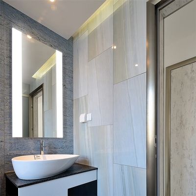 Adjustable LED Touch Bathroom Mirror Beveled Edge Touch Light Vanity Mirror