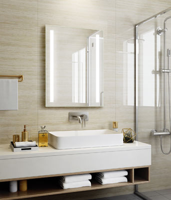 Modern Design Bathroom Mirror With Bluetooth LED Lighting Bluetooth Illuminated Mirror