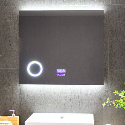 Polished Edge Led Backlit Bathroom Mirror Hotel Home Decoration With Demister