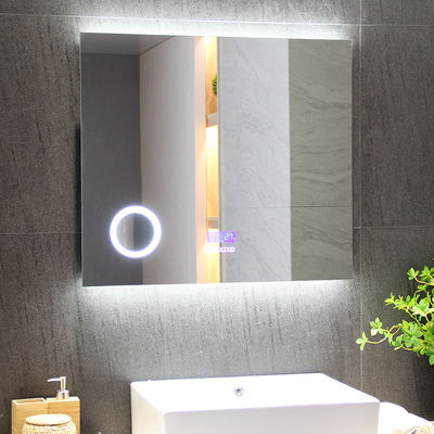 Polished Edge Led Backlit Bathroom Mirror Hotel Home Decoration With Demister