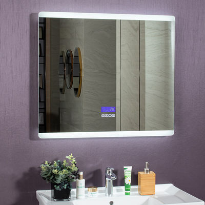 Polished Edge Led Backlit Bathroom Mirror Hotel Home Decoration With Demister