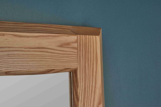 Dimmable Lights Custom Led Bathroom Mirror Wooden Frame Fog Free Design