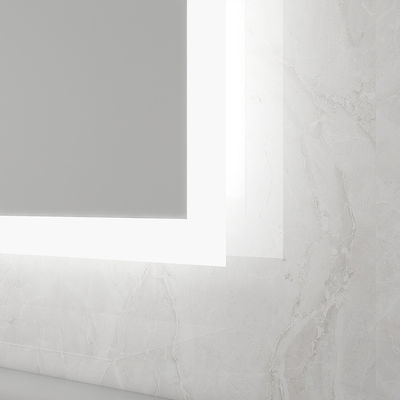 Swiveling Design Bathroom Mirror With Lights Eco Friendly Square Make Up Mirror