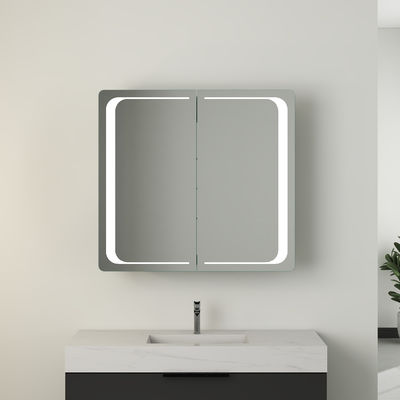 Dimmable Brightness Lighted Medicine Cabinet Sharp Imaging Convenient For Makeu