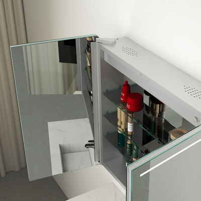Dimmable Brightness Lighted Medicine Cabinet Sharp Imaging Convenient For Makeu