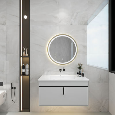 Swiveling Design Reversible Vanity Mirror With Lights For Home And Hotel