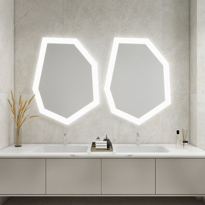 Water Resistant Vanity Mirror With Lights Creative Design Led Bathroom Mirror