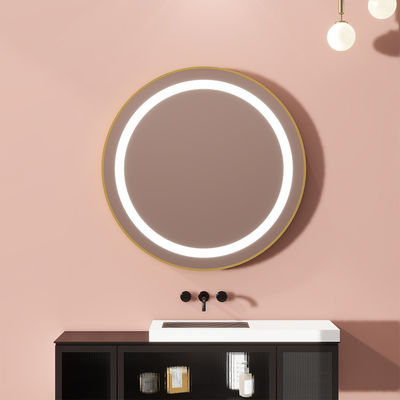 Rapid Heating Bathroom Mirror With Lights Anti Fog Prevent Rust Mirror With Led Lights