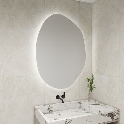 Modern Geometric LED Mirror Light High Brightness Customizable for Hotel and Residential Bathrooms