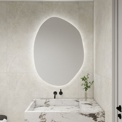 Modern Geometric LED Mirror Light High Brightness Customizable for Hotel and Residential Bathrooms