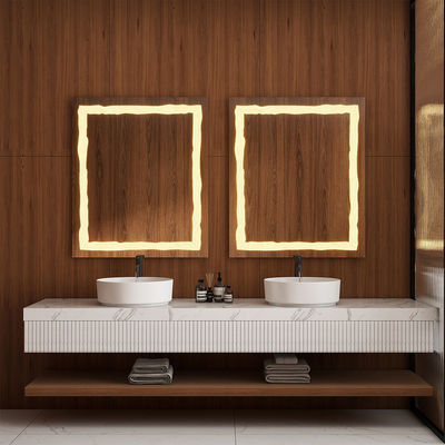 Luxury Custom Sandblasted LED Mirror Light High Brightness for Hotels and Residences