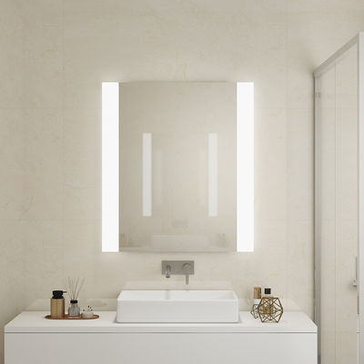 Custom Size Frameless LED Mirror Light IP44 Waterproof Adjustable Color For Hotel or Home