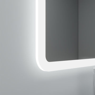 Luxury Bathroom LED Mirror with Edge Illumination Anti Fog Function and Custom Size