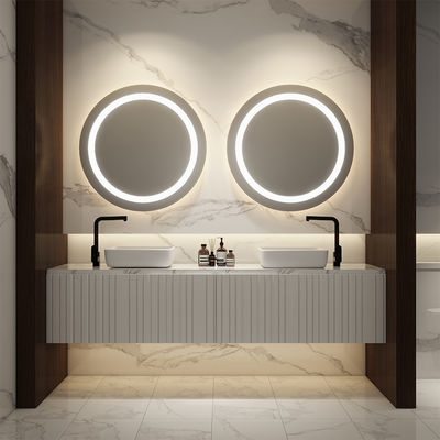 Custom Size LED Bathroom Mirror Light Fixture with Anti Fog and Dimmable Function for Luxury Hotel and Residential Projects