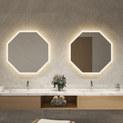 Frameless LED Bathroom Mirror Lighting Solution with Soft White Glow and Smart Touch Control for Contemporary Interiors