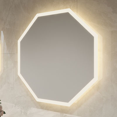 Frameless LED Bathroom Mirror Lighting Solution with Soft White Glow and Smart Touch Control for Contemporary Interiors