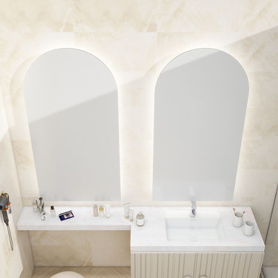 Frameless Smart LED Mirror Light with Anti Fog Touch Sensor and Adjustable Brightness Ideal for Modern Hotel Suites