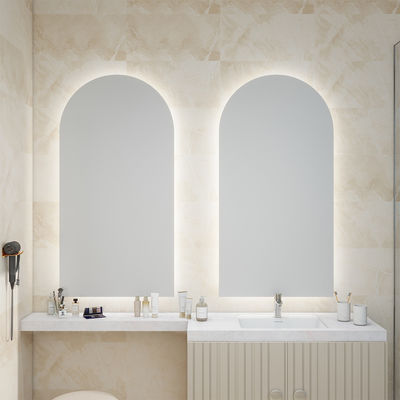 Frameless Smart LED Mirror Light with Anti Fog Touch Sensor and Adjustable Brightness Ideal for Modern Hotel Suites