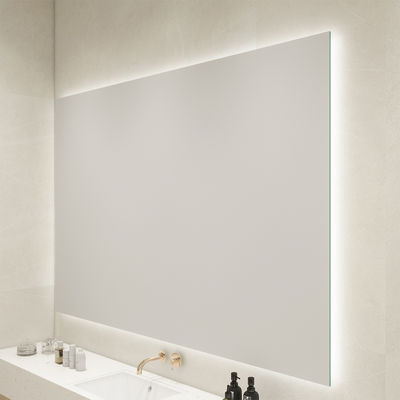 Frameless LED Vanity Mirror Light with Adjustable Color Temperature and IP44 Waterproof Protection for Bathroom Installations
