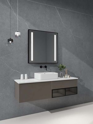 Smart LED Bathroom Mirror Light for Hotel Guest Rooms with Anti Fog Glass and Motion Sensor Brightness Adjustment