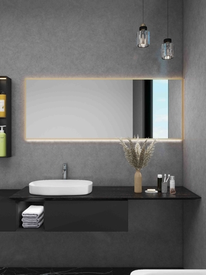 Custom LED Bathroom Mirror Light Fixture for Hotel Renovation Projects with Dimmable Touch Sensor and IP44 Waterproof Ratingality Settings