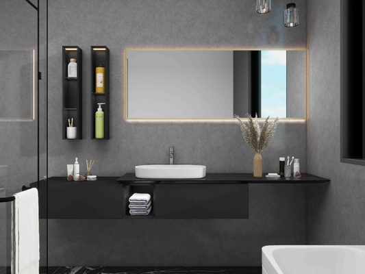 Custom LED Bathroom Mirror Light Fixture for Hotel Renovation Projects with Dimmable Touch Sensor and IP44 Waterproof Ratingality Settings