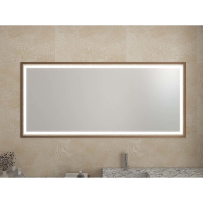 Wall Mounted LED Mirror Light Bar with Anti Fog Defogger Dimmable Brightness and Custom Length for High End Hotel and Contemporary Home Bathrooms