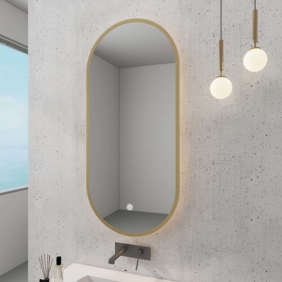 Custom Size LED Bathroom Mirror Light Fixture with Dimmable Brightness Anti Fog Glass and Touch Sensor for Luxury Hotels and Home Renovation