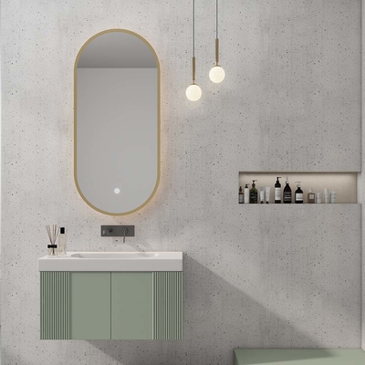 Custom Size LED Bathroom Mirror Light Fixture with Dimmable Brightness Anti Fog Glass and Touch Sensor for Luxury Hotels and Home Renovation