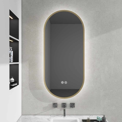 Modern LED Bathroom Mirror Light with Dimmable Color Temperature Touch Sensor and Sleek Frameless Design for Home Interiors and Hotel Projects