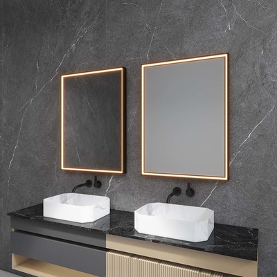 Custom Size LED Bathroom Mirror Light with Dimmable Brightness Touch Sensor Control and Anti Fog Function for Hotels and Home Renovation Projects