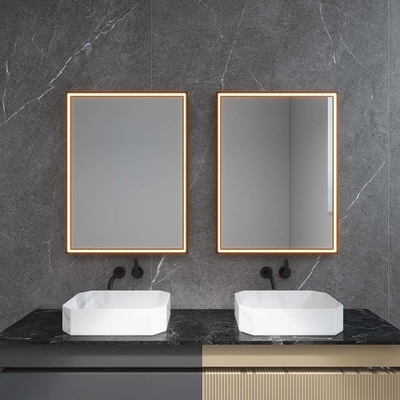 Custom Size LED Bathroom Mirror Light with Dimmable Brightness Touch Sensor Control and Anti Fog Function for Hotels and Home Renovation Projects