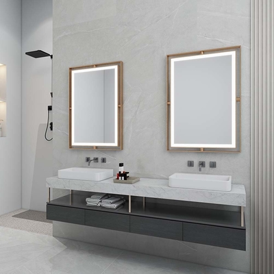 Custom Designed LED Bathroom Mirror Light Fixture with Adjustable Color Modes Waterproof Housing and Anti Fog Glass for Renovations and Hotel Projects