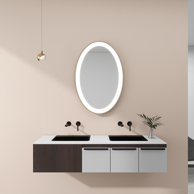 Decorative Framed LED Mirror Light with Customizable Size IP44 Waterproof Certification Anti Fog Glass and Energy Efficient LEDs for Upscale Hotel Projects