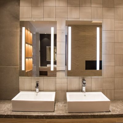 Wall Decoration Square Led Bathroom Mirror Custom For Luxury Hotel/Home